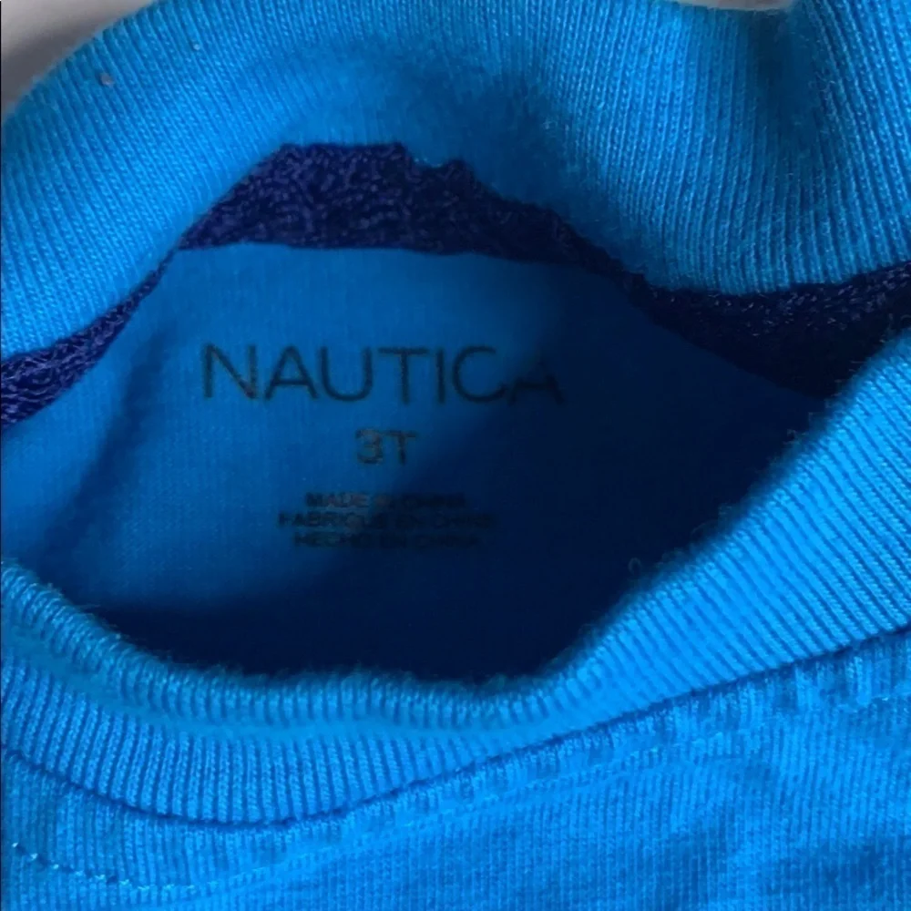 Nautica beach vacation toddler boy 3T casual kids shorts & T-shirt bundle set